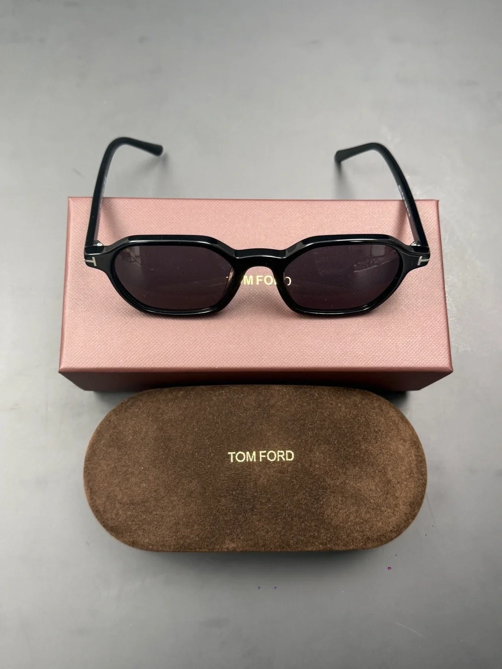 Tom Ford Black Sunglasses with Dark Lenses
